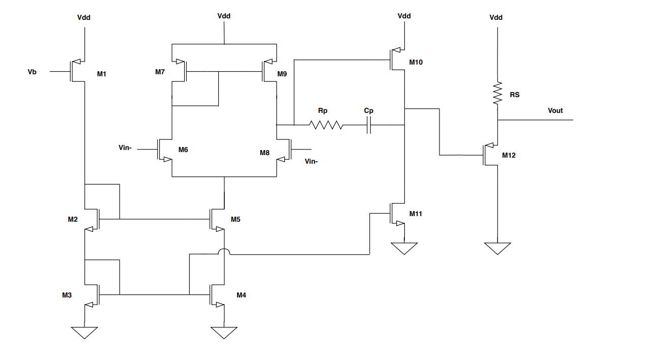 Figure 1: Circuit Diagram of Op Amp